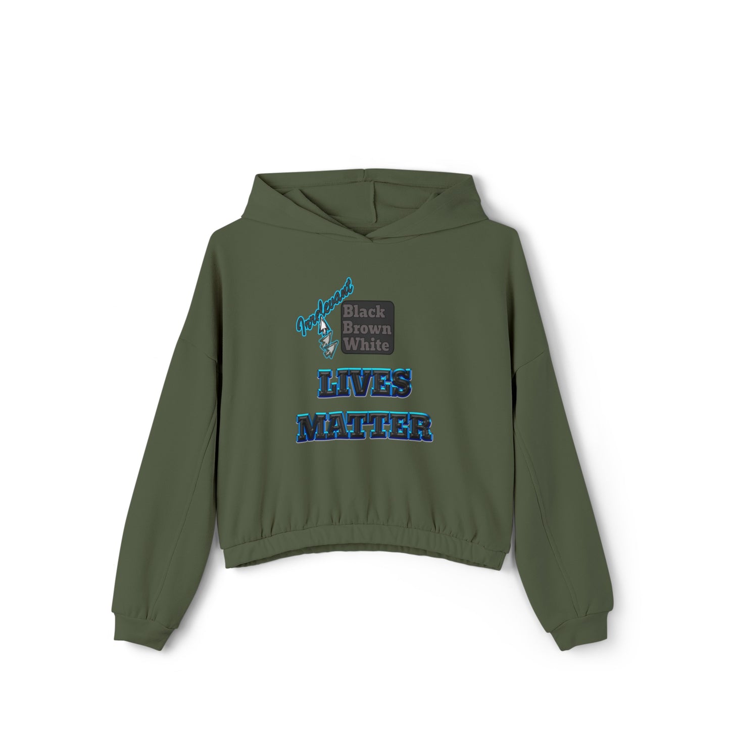 irrelevant - Women's Cinched Bottom Hoodie
