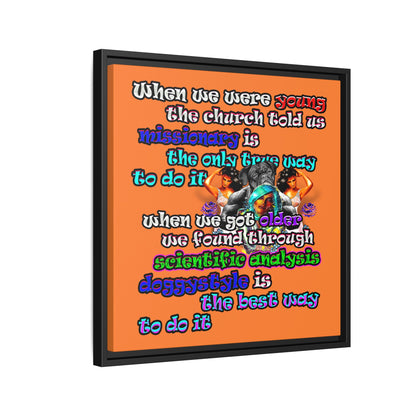doggystyle - framed canvas art (crusta)