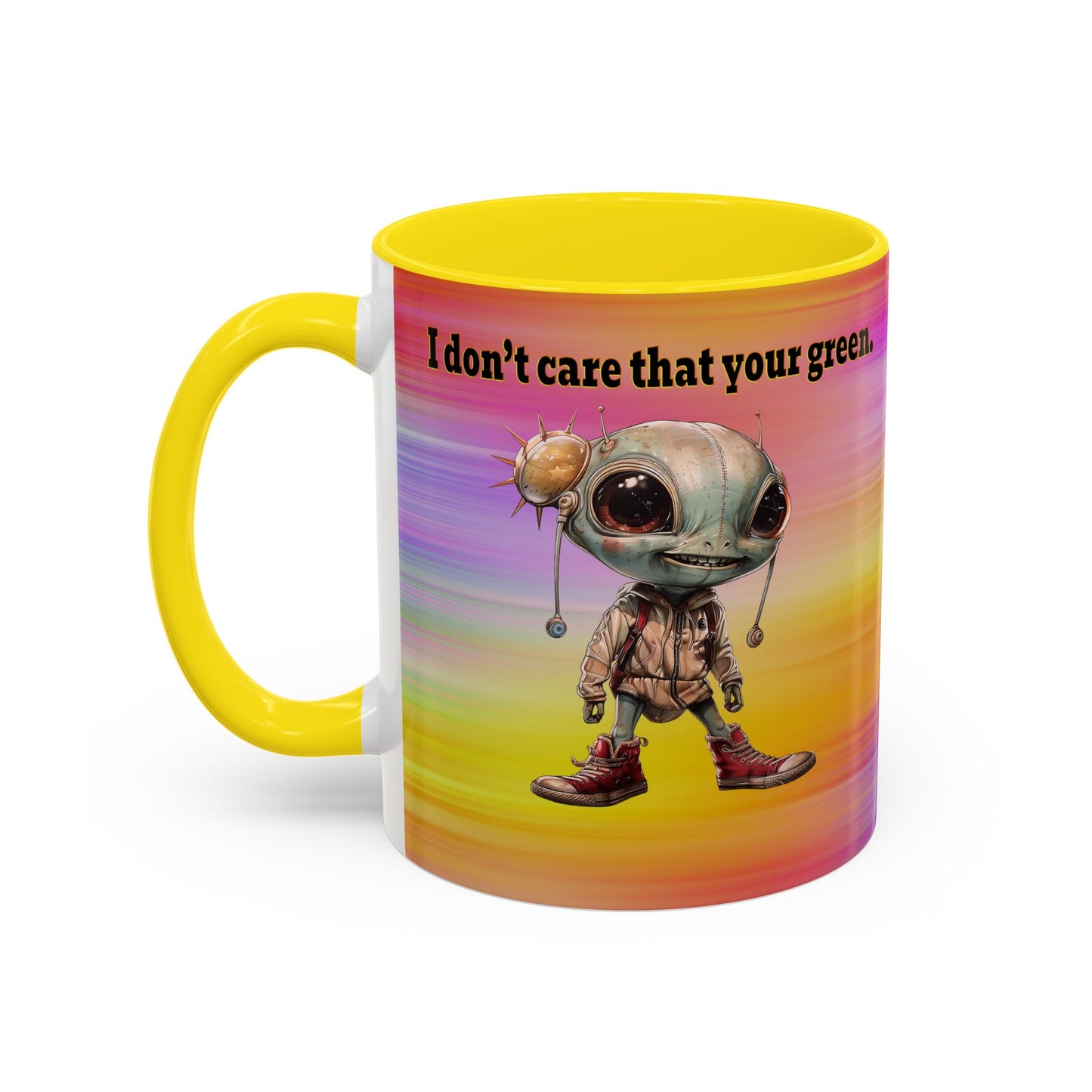 I don't care that your grey - Accent Mug (color blur)