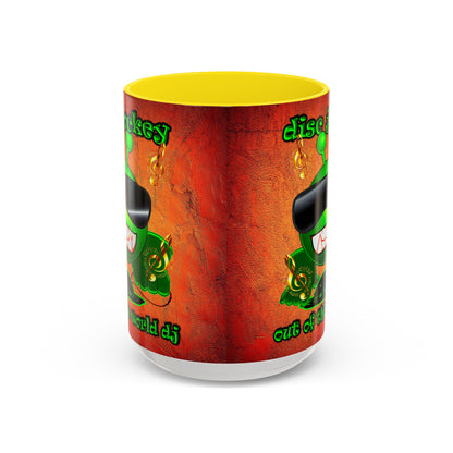 disc jockey - Accent Mug (burnt orange)