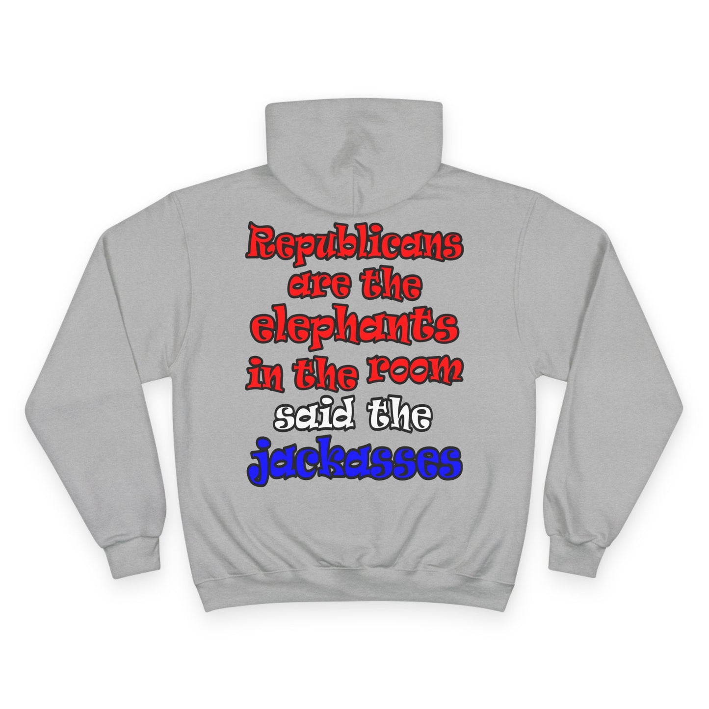 donkeys and elephants - Champion Hoodie