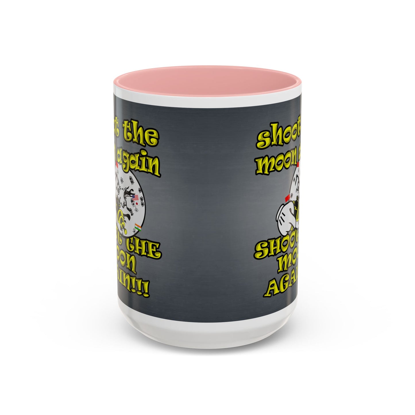 shoot the moon again - Accent Mug (grey-light grey)