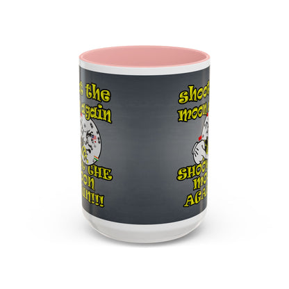 shoot the moon again - Accent Mug (grey-light grey)