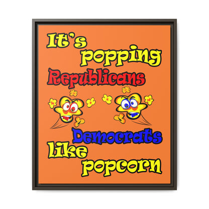 popping like popcorn - framed canvas art (crusta)