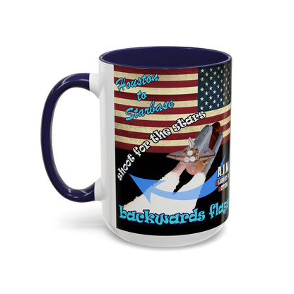 shoot for the stars - Accent Mug (black)
