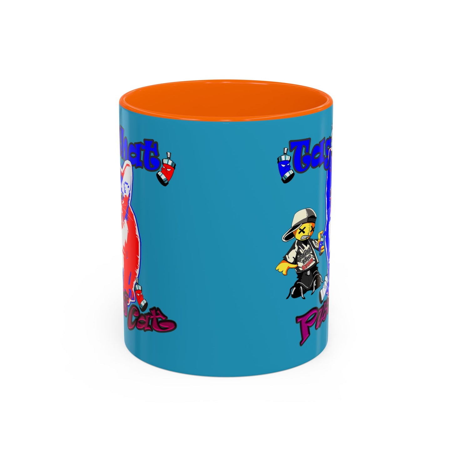 tag that - Accent Mug (turquoise)