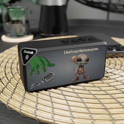 I don't care that your green - Jabba Bluetooth Speaker (grey-light grey)