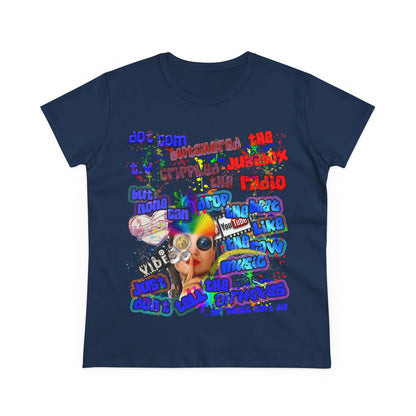 drop the beat - Women's Midweight Cotton Tee