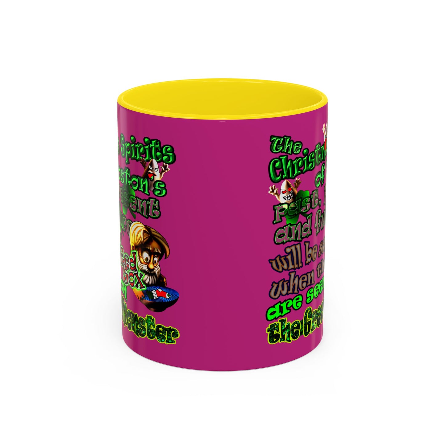 christmas spirits of boston - Accent Mug (pink)