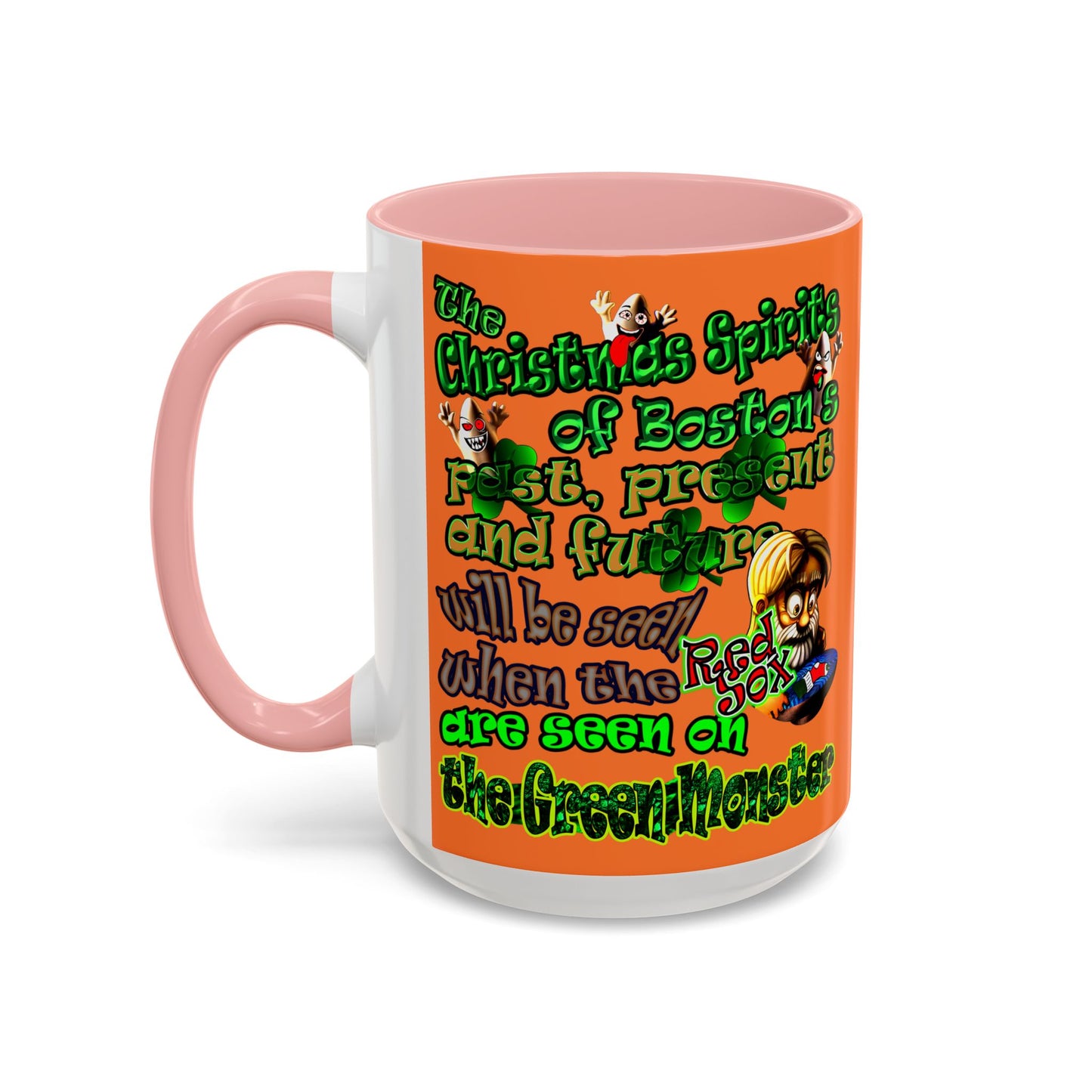 christmas spirits of boston - Accent Mug (crusta)