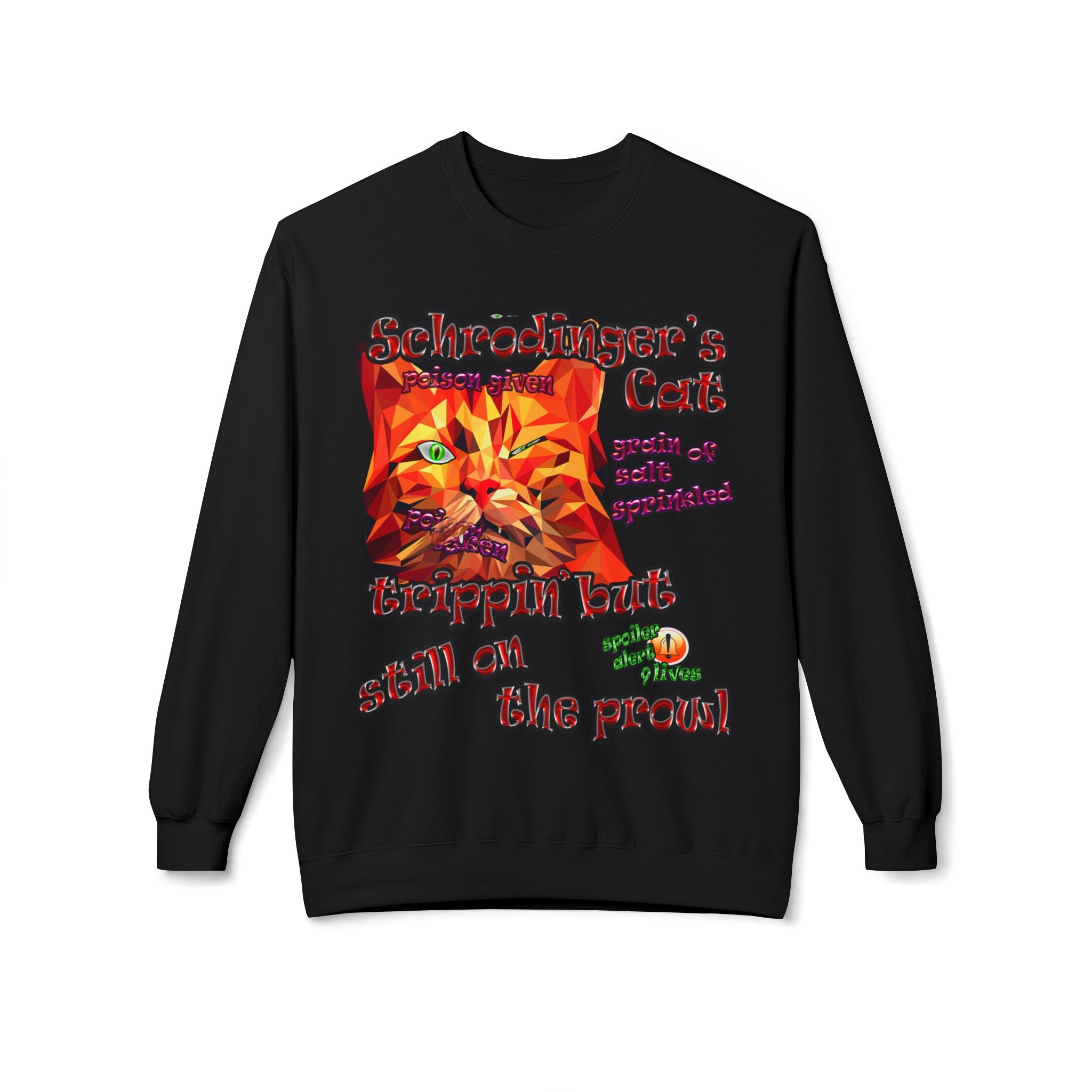schrodinger's cat - Unisex Midweight Softstyle Fleece Crewneck Sweatshirt