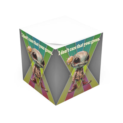 I don't care that your green - note cube (rainbow split)