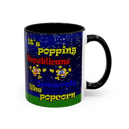 popping like popcorn - Accent Mug ('snoops' background)