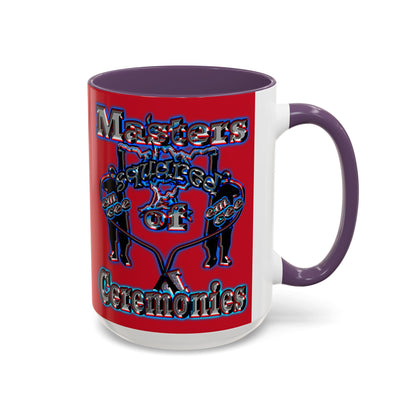 em cee squared - Accent Mug (dark red)