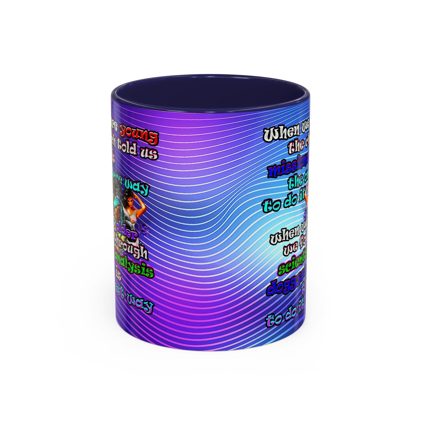 doggystyle - Accent Mug (purple wave)