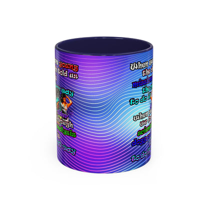 doggystyle - Accent Mug (purple wave)