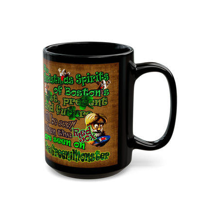 christmas spirits of boston - Black Mug (brown papyrus)
