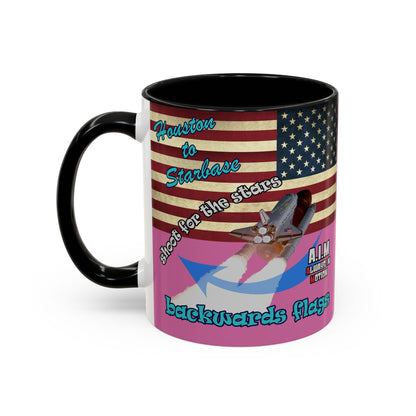 shoot for the stars - Accent Mug (light pink)
