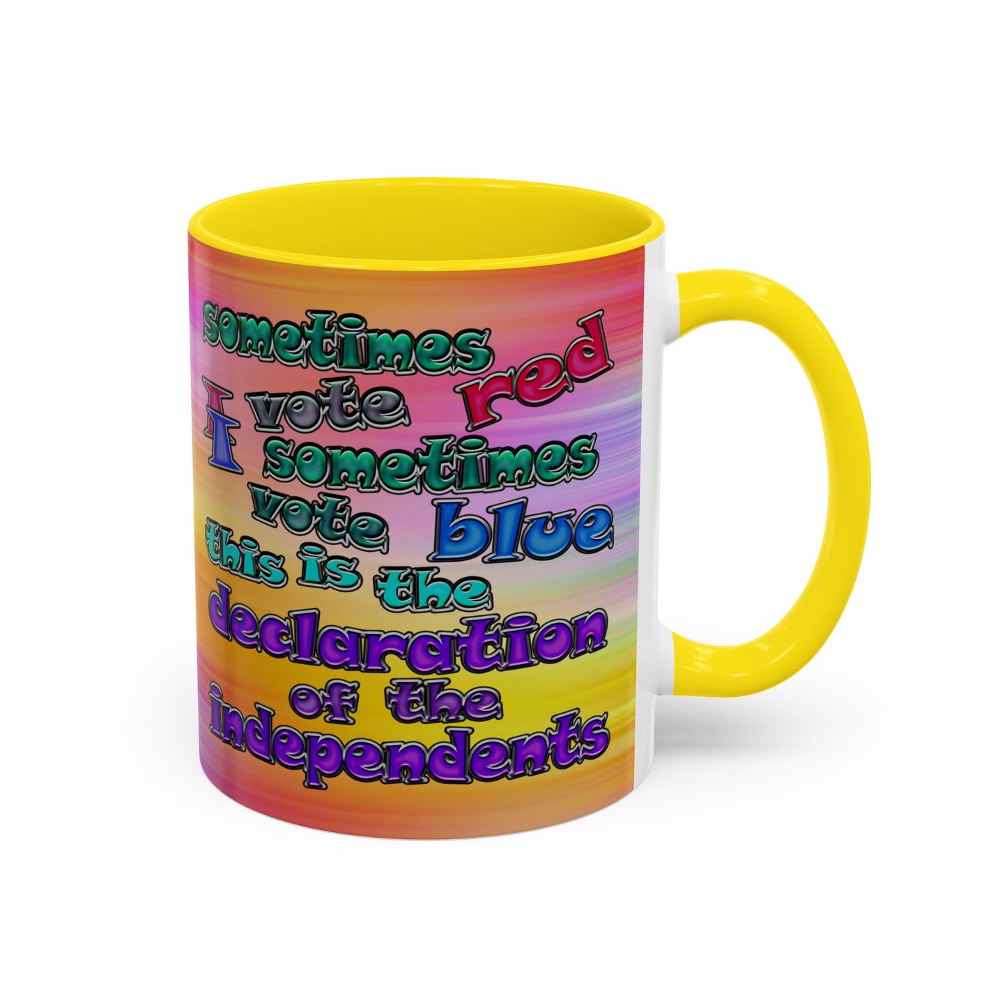 declaration of the independents - Accent Mug (color blur)