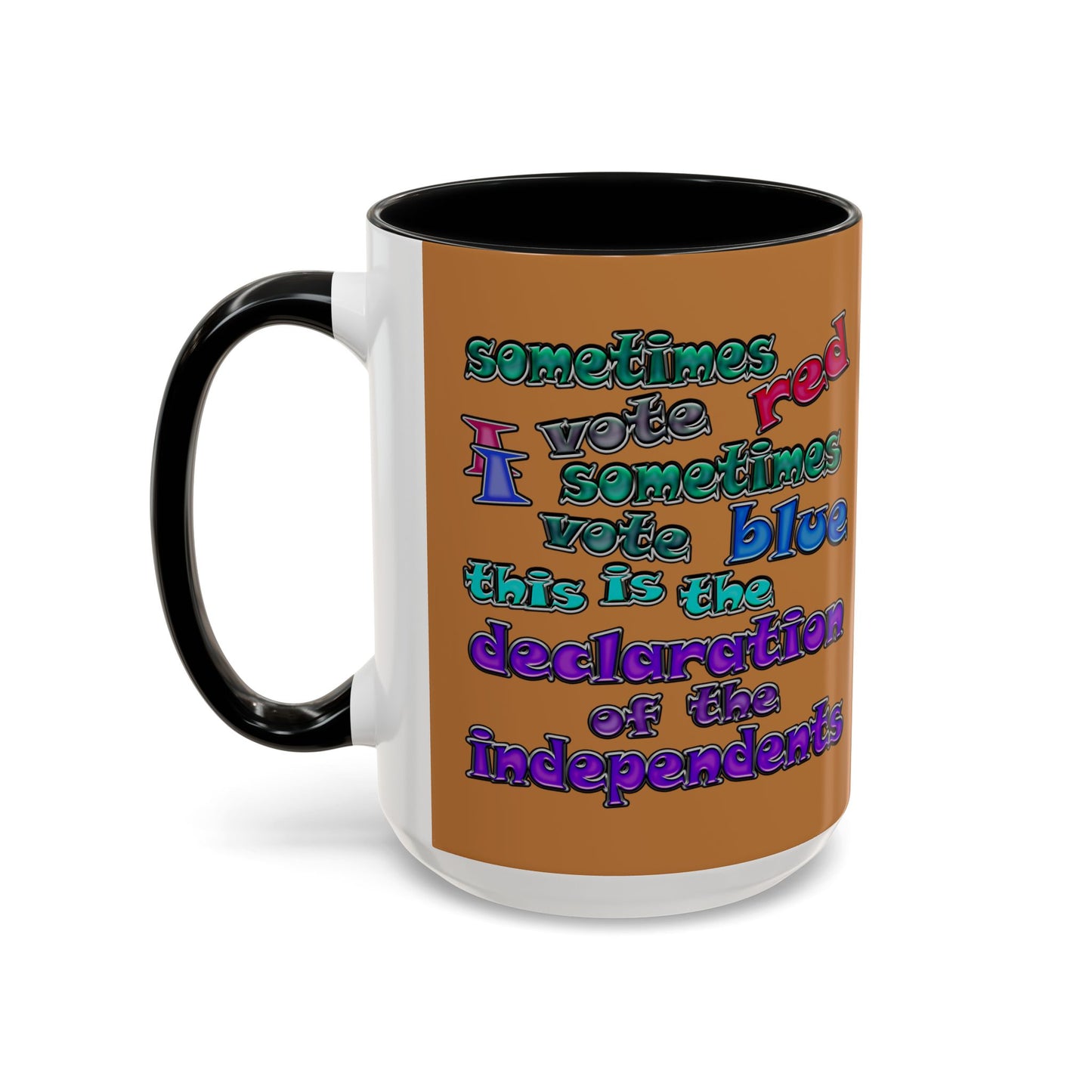 declaration of the independents - Accent Mug (light brown)