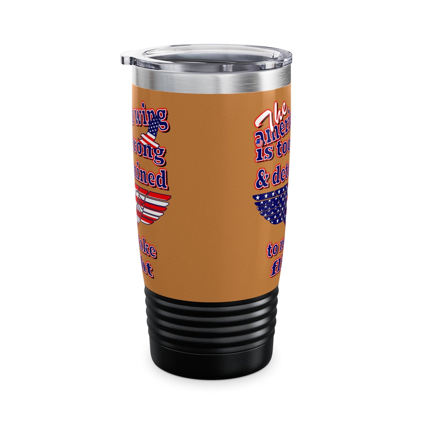 american wing - Ringneck Tumbler, 20oz (light brown)