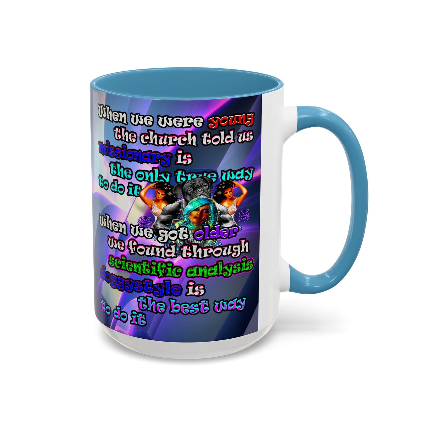 doggystyle - Accent Mug (grey-pink wave)