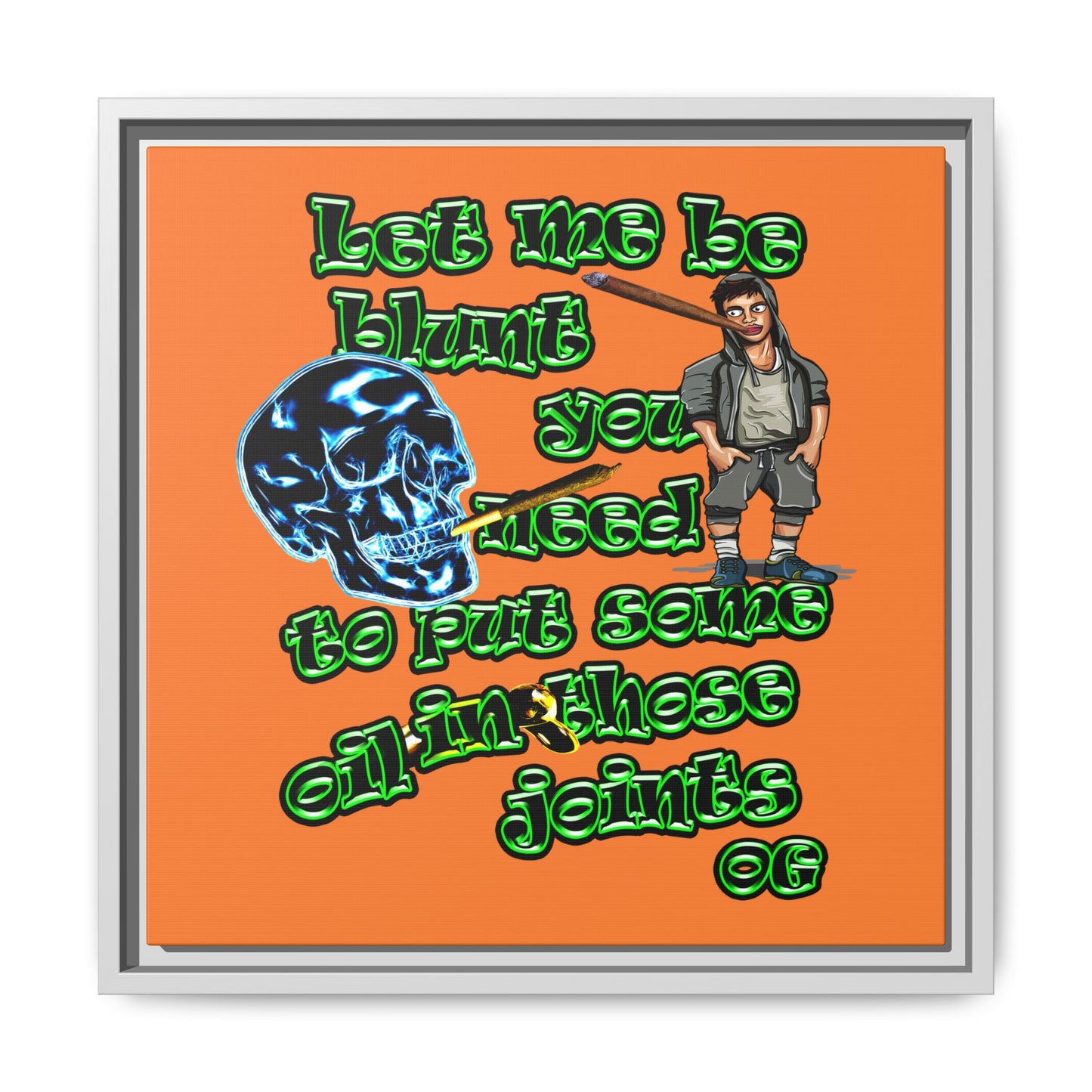 og - framed canvas art (crusta)