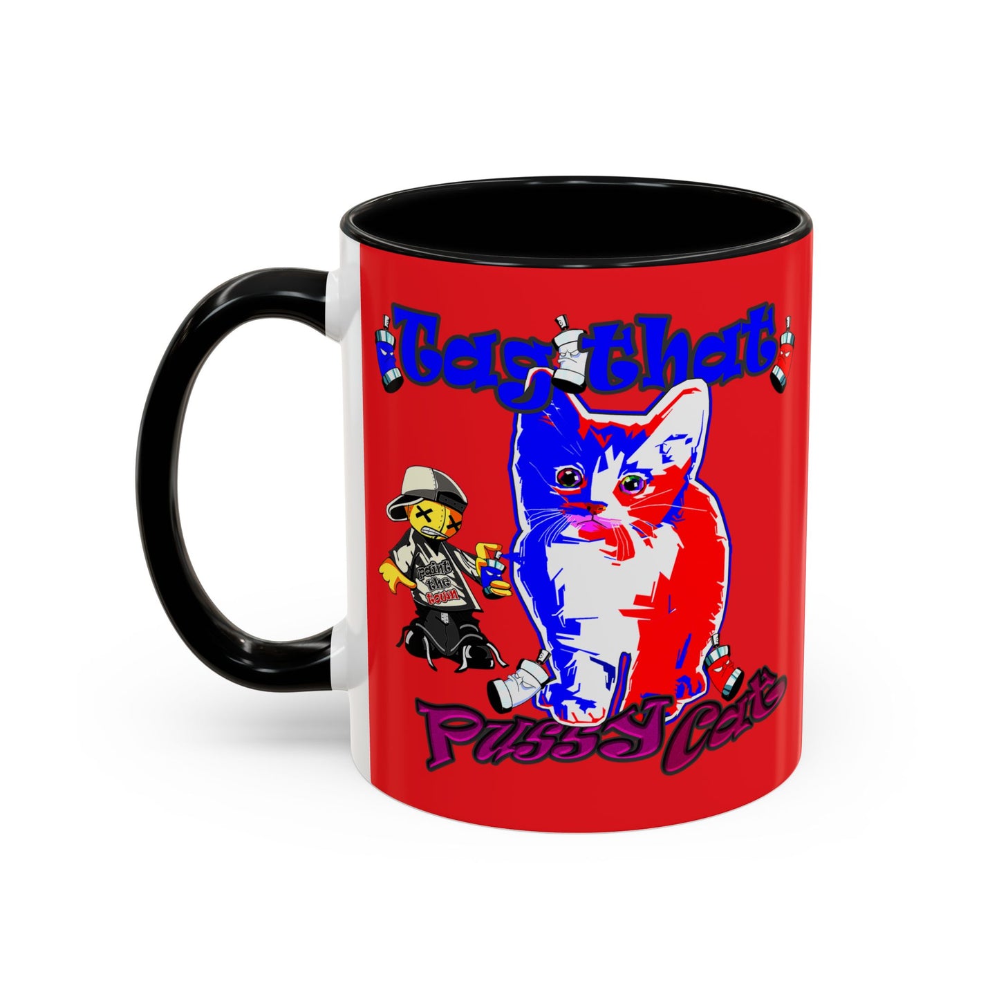 tag that - Accent Mug (red)