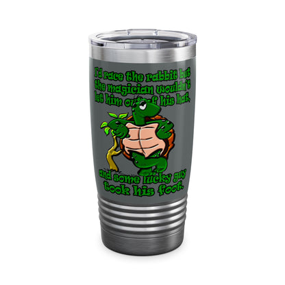 turtle race - Ringneck Tumbler, 20oz (dark grey)