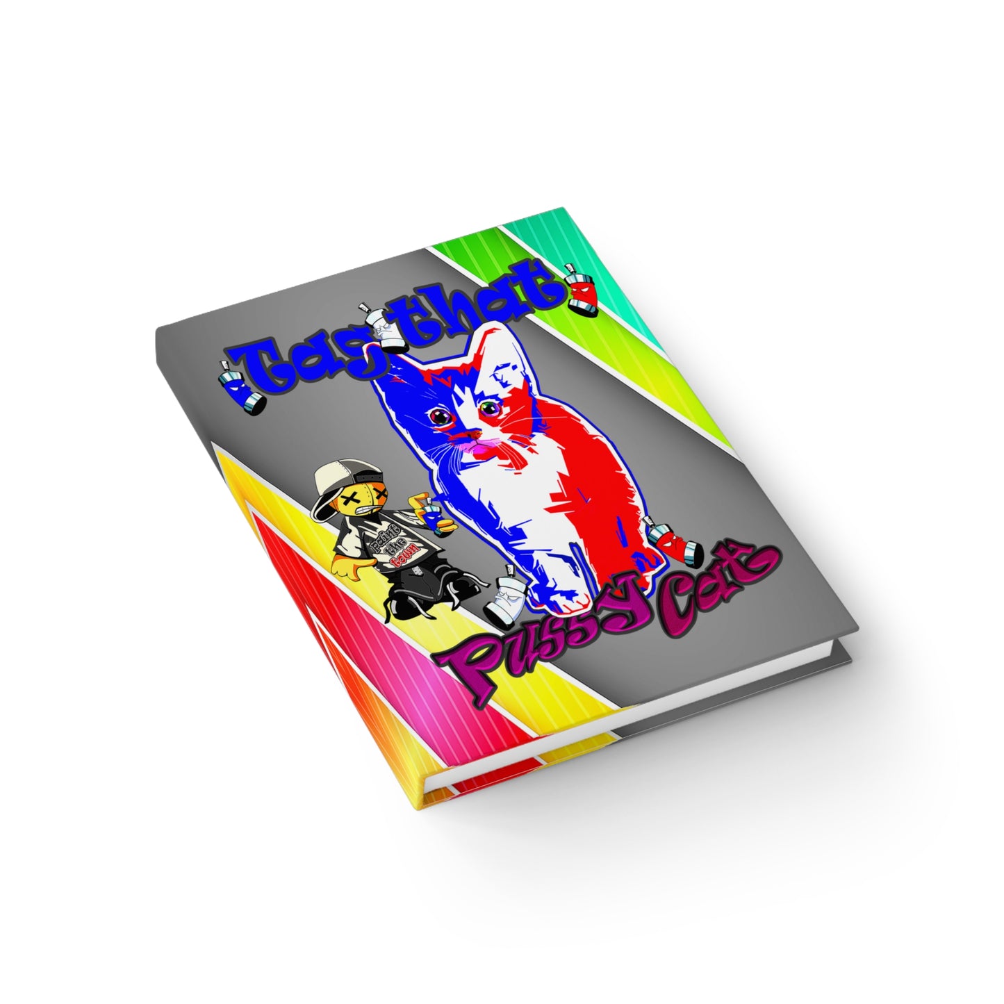 tag that - journal-blank (rainbow split)