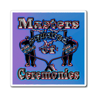 em cee squared - Magnets - (light blue-purple wave)
