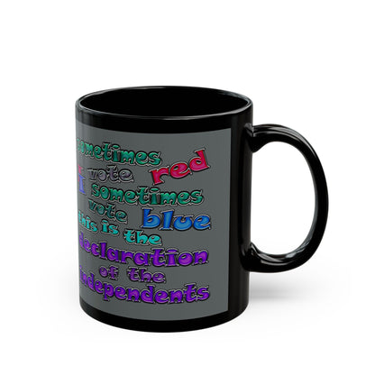 declaration of the independents - Black Mug (dark grey)