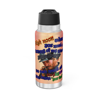 high noon - Gator Tumbler, 32oz  (yellow-orange wave)