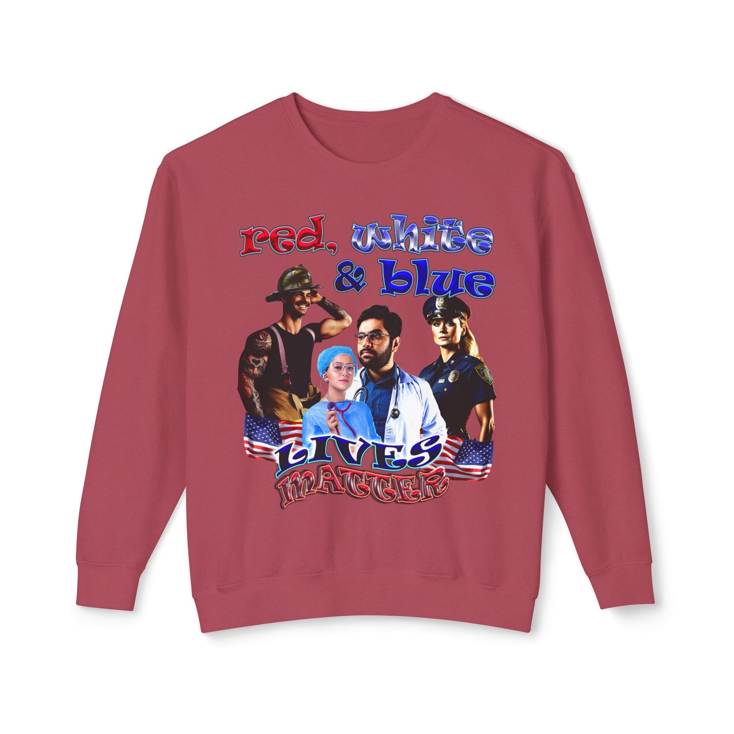rw&b lives matter - Unisex Lightweight Crewneck Sweatshirt