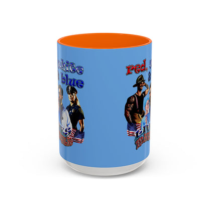 rw&b lives matter - Accent Mug (light blue)