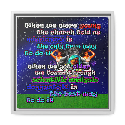 doggystyle - framed canvas art ('snoops' background)