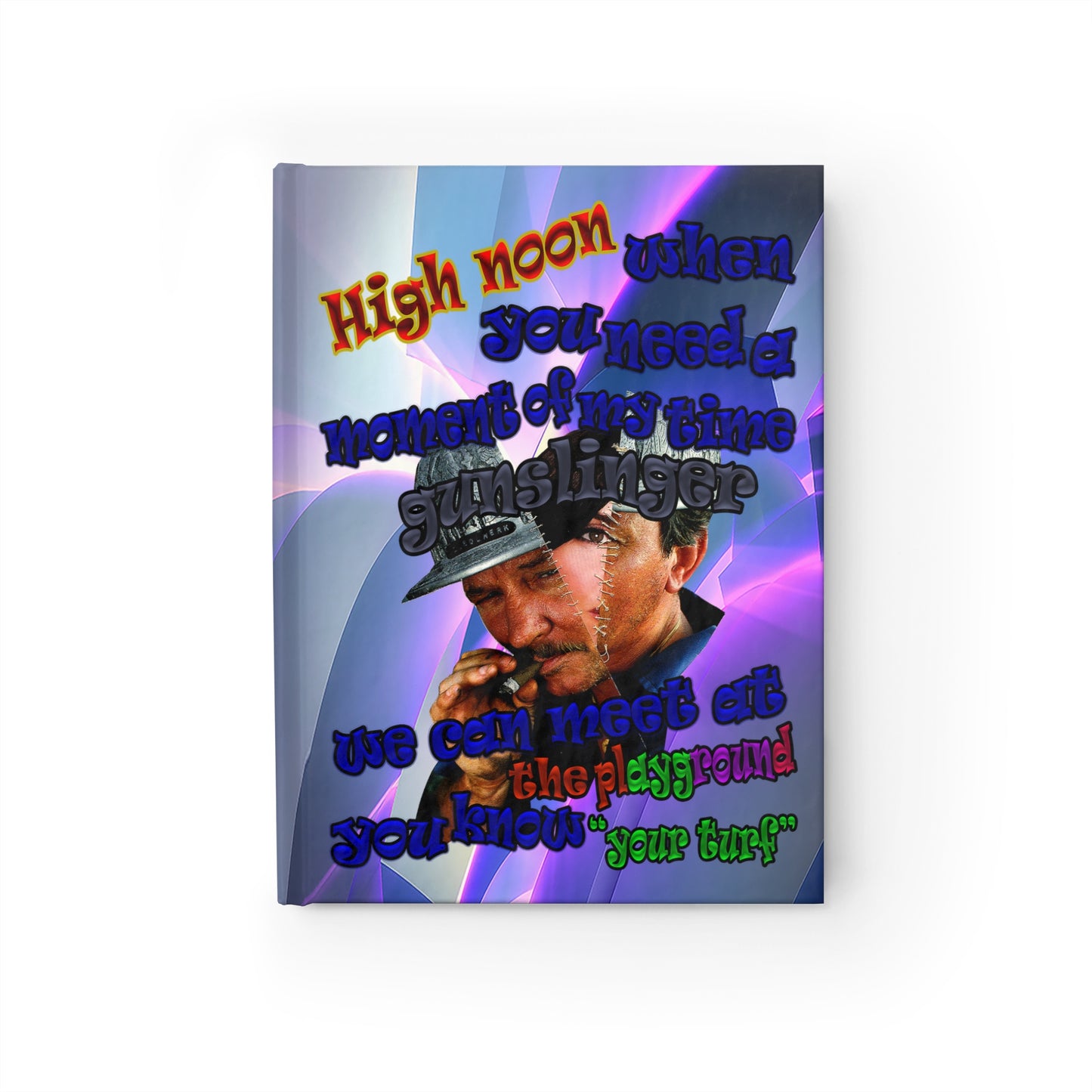high noon - journal-lined (grey-pink wave)