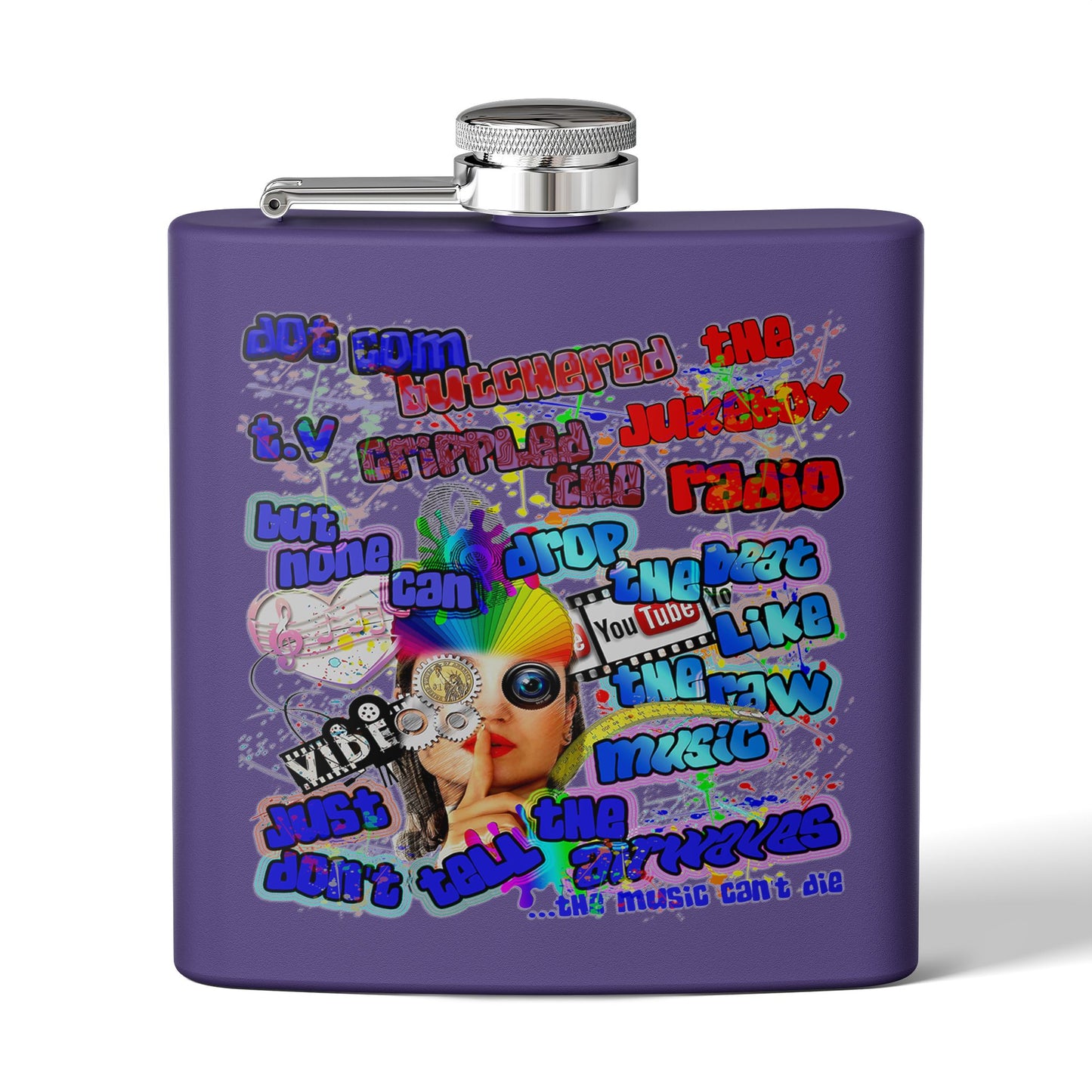 drop the beat - Stainless Steel Flask