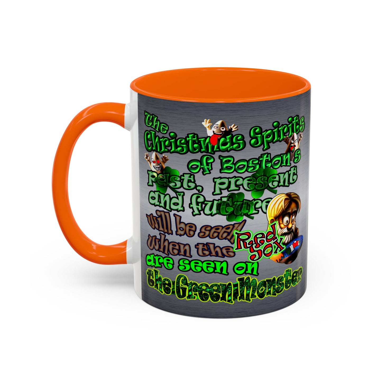 christmas spirits of boston - Accent Mug (brushed nickel)