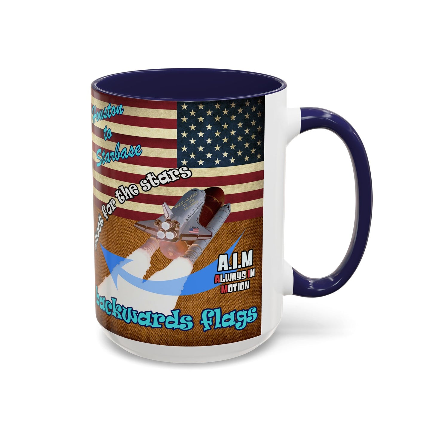 shoot for the stars - Accent Mug (brown papyrus)