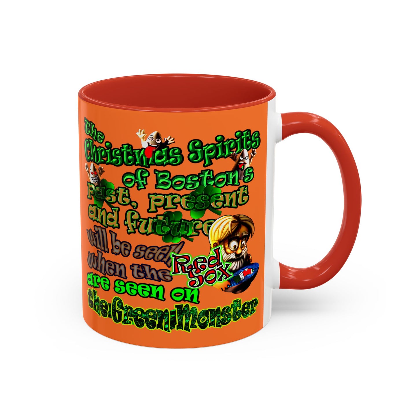 christmas spirits of boston - Accent Mug (crusta)