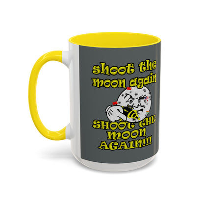 shoot the moon again - Accent Mug (dark grey)
