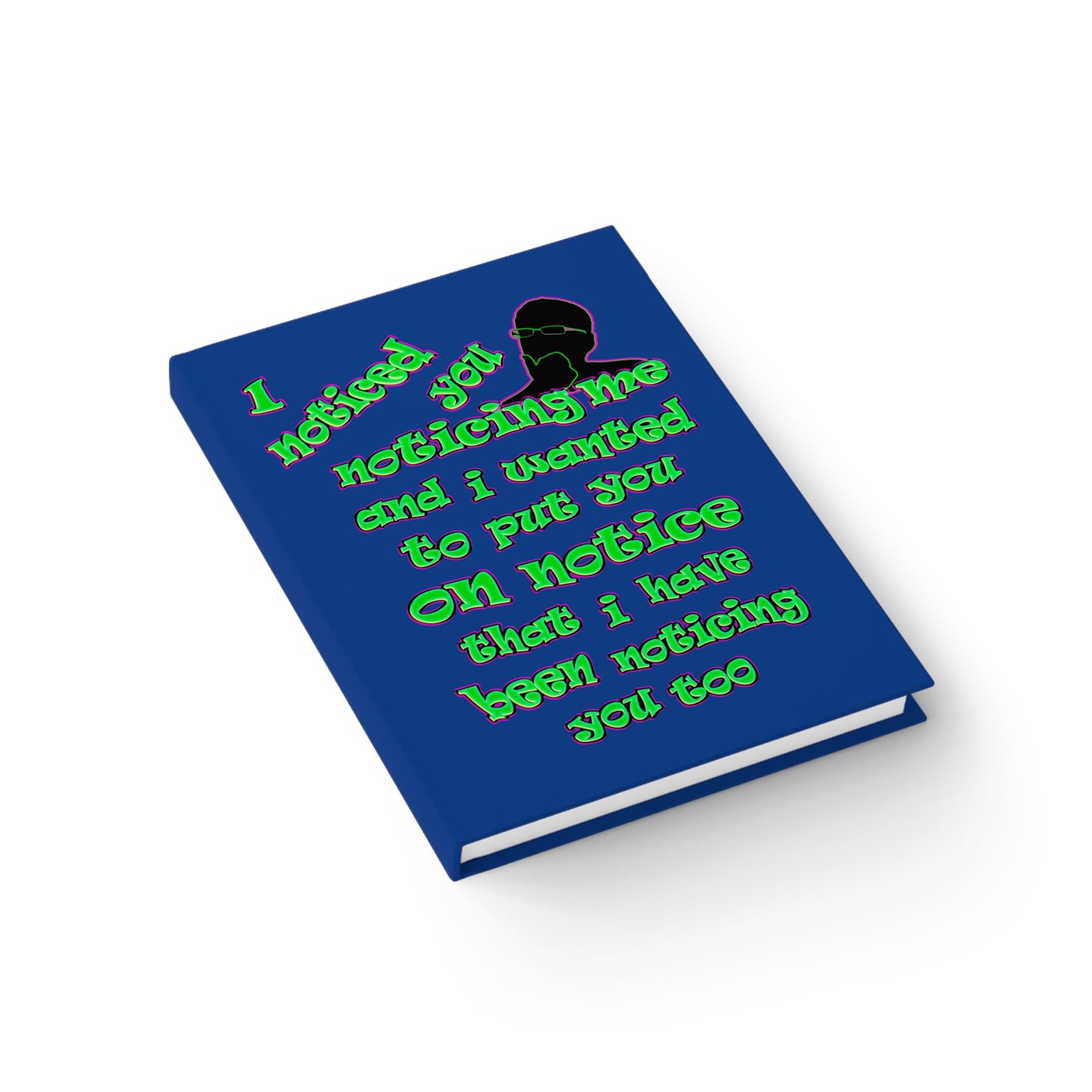 noticed you noticing - journal-lined (dark blue)