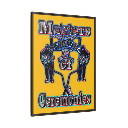 em cee squared - framed canvas art (yellow)
