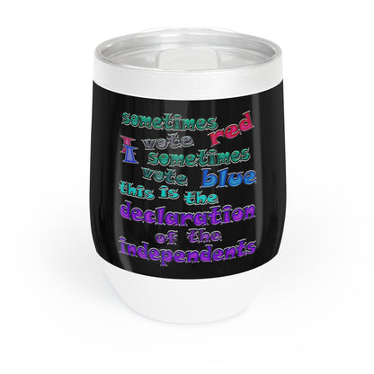 declaration of the independents - Chill Wine Tumbler (black)