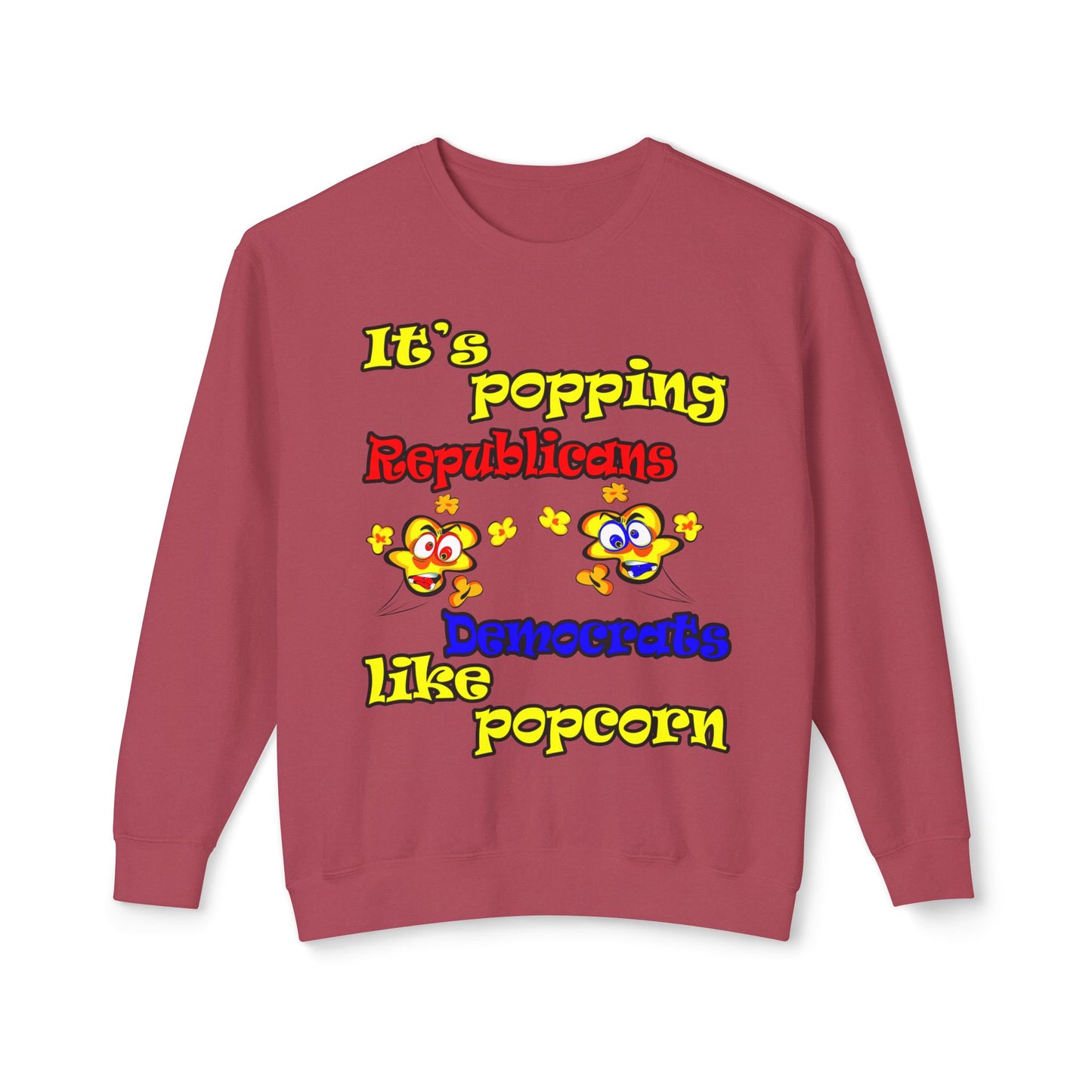 popping like popcorn - Unisex Lightweight Crewneck Sweatshirt