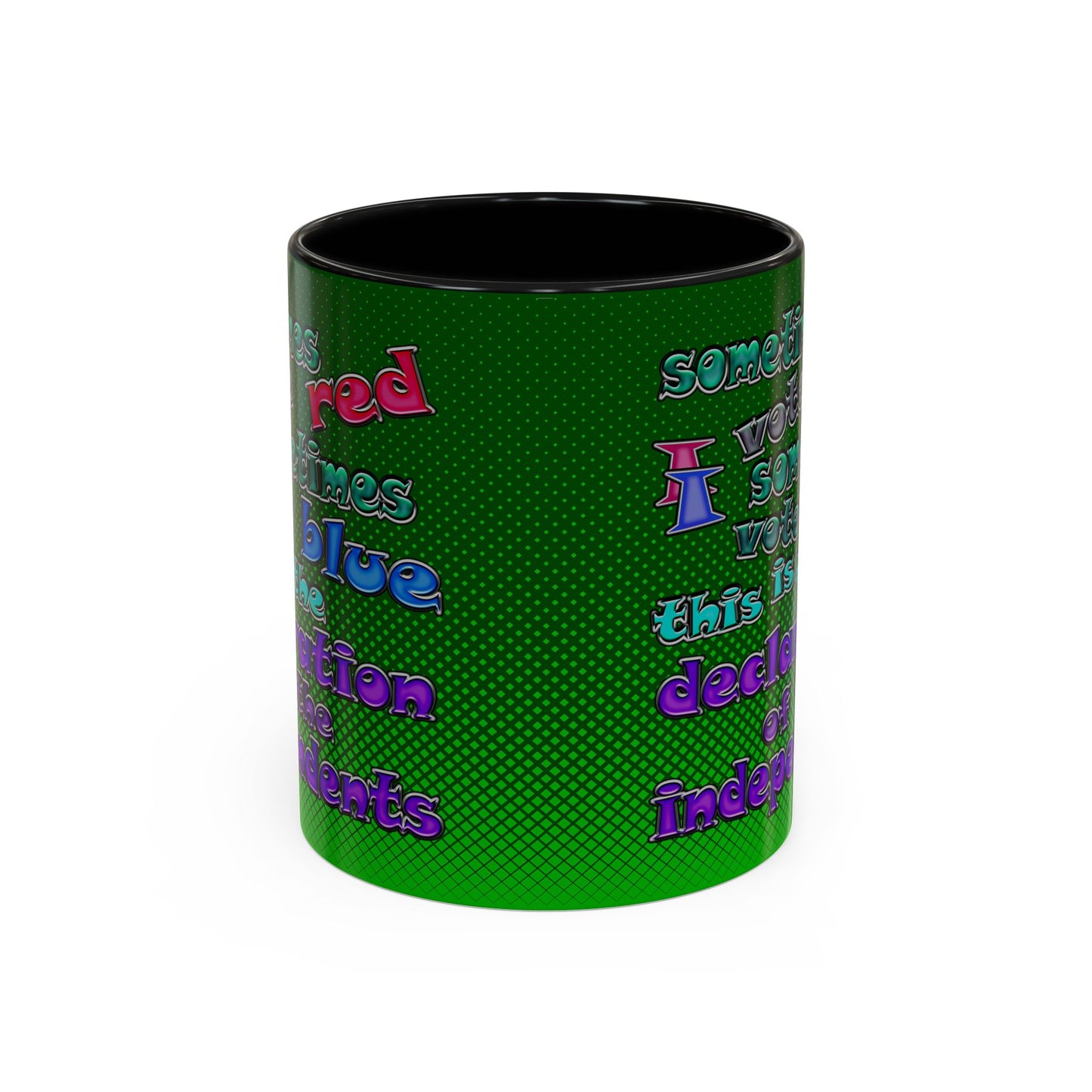 declaration of the independents - Accent Mug (logo green)
