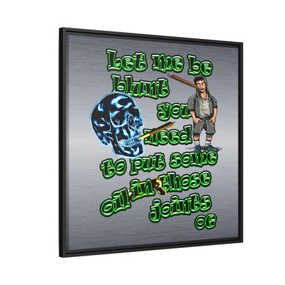 og - framed canvas art (brushed nickel)