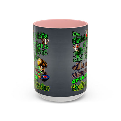 christmas spirits of boston - Accent Mug (grey-light grey)