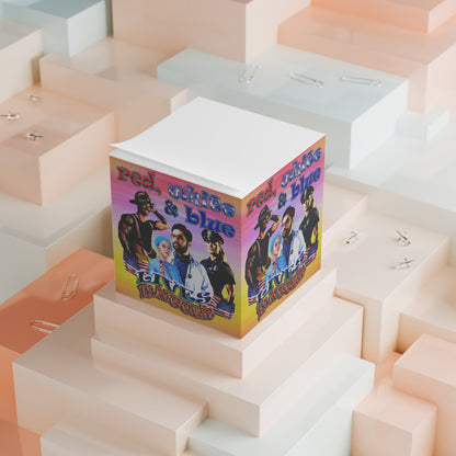 rw&b lives matter - note cube (color blur)